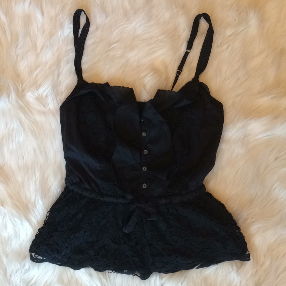 Abercrombie & Fitch button down lace tank